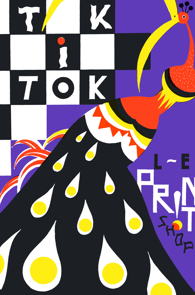 Tik - Tok, la Print Shoop, Paweł Mildner #illustration #color #chaos #graphic #composition