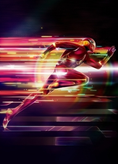 DEPTHCORE - Artists #robot #futurism #retro #running #colors #poster