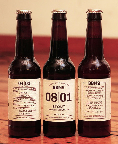 Brewing by Numbers Labels #packaging