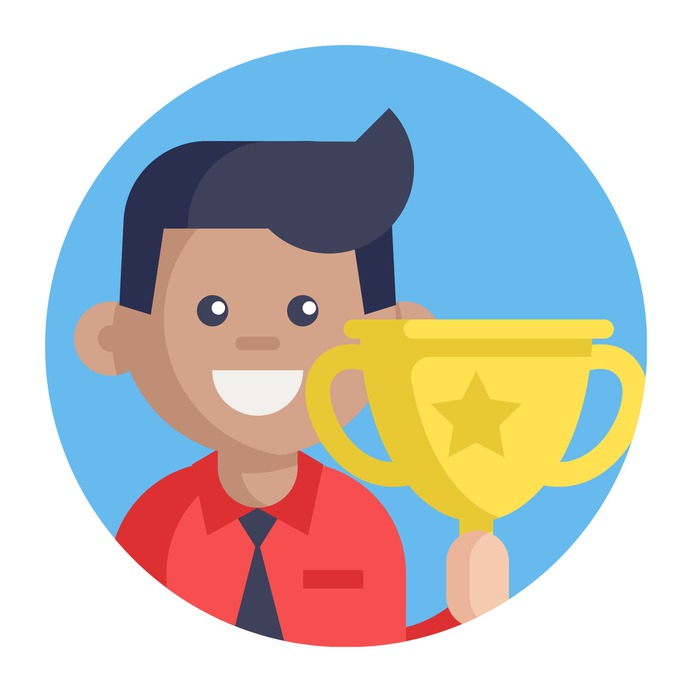 See more icon inspiration related to leader, sport, award, champion, boss, user, cup, sports and competition, competition, employee, manager, winner, trophy and business on Flaticon.