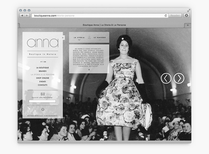 Boutique anna website #webdesign #fashion #identity