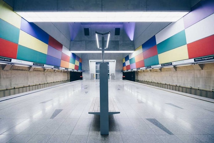 Underground Symmetry: Geometric Shapes in The Subway of Budapest by Zsolt Hlinka