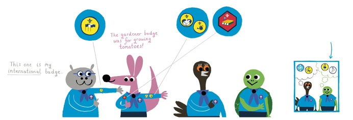Lovers for The Scouts #illustration #branding