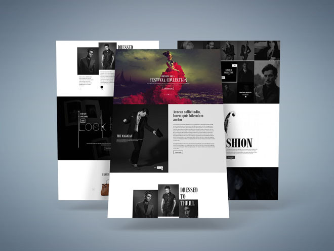 H&S : Free Fashion PSD Website Template