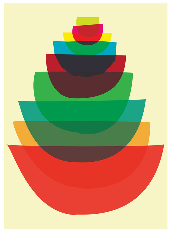 Image of Bowl Stack #stack #overlay #colors #bowl