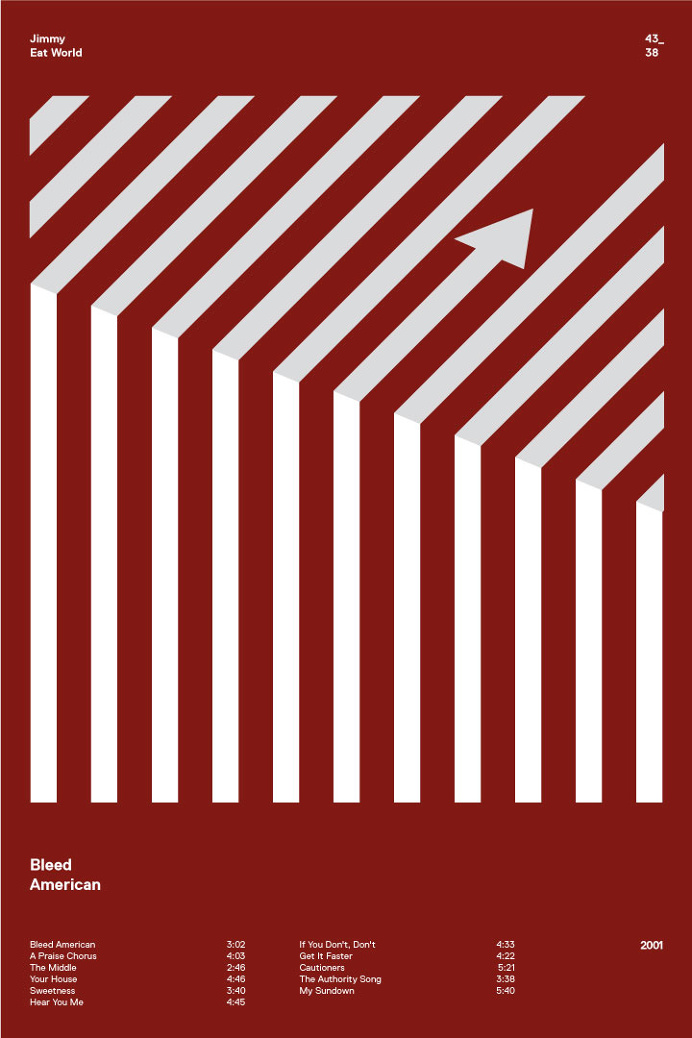 swissritual.ca #swissritual #graphic #design #minimal #music #grid #poster #swiss #illustration #JimmyEatWorld