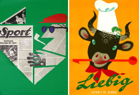 grain edit · Vintage Posters by Donald Brun #layout #vintage