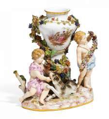 Group with Vase. Meissen #Sets #Teasets #Porcelainsets #Antiqueplates #Plates #Wallplates #Figures #Porcelainfigurines #porcelain