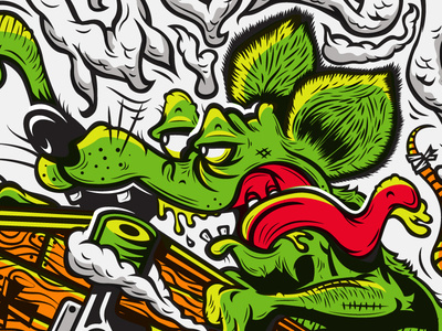 WIP II Kendrick Kidd #kidd #fink #illustration #rat #kendrick