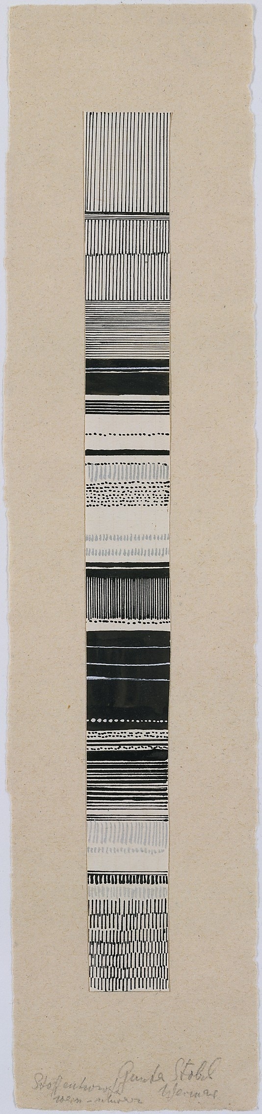 Gunta Stölzl - Watercolor and ink fabric design, 1919–1925. Bauhaus Archive. #stlzl #gunta