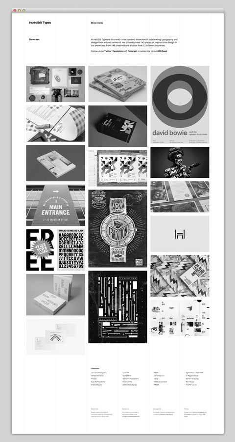 Incredible Types #design #website #grid #layout #web