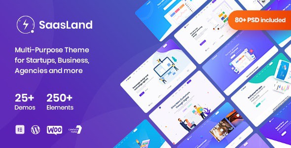 Saasland - MultiPurpose WordPress Theme for Startup - Software Technology