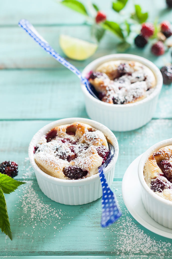 AN EASY RECIPE FOR BLACKBERRY LIME CLAFOUTIS