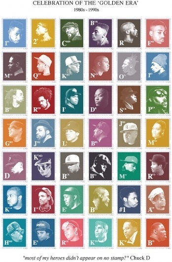 Madina | Shop | Golden Era of Hip-Hop T-Shirt and Poster #hop #stamps #hip