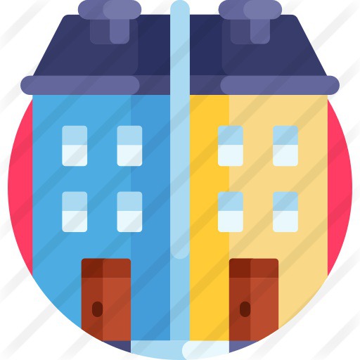 See more icon inspiration related to architecture and city, villa, real estate, rental, rent, mansion, architecture, townhouse, place, house, buildings and home on Flaticon.
