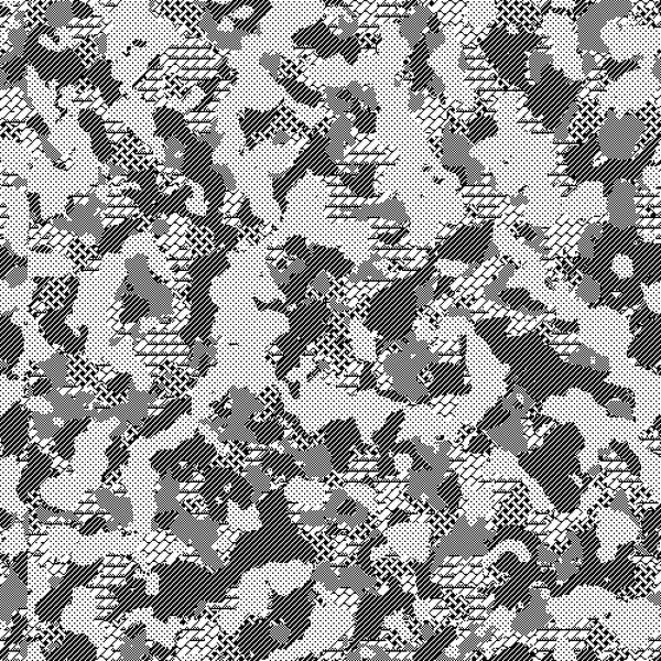Camouflage Pattern Rendered with MacPaint Patterns, 4 #camouflage #pattern