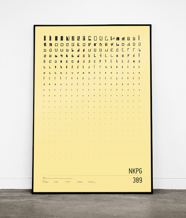NKPG - a deconstructed map of Norrköping #deconstruction #map #order #norrkping #poster