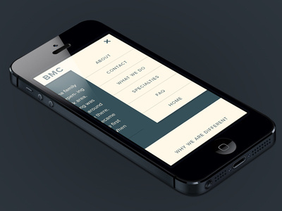 Mobile Menu #responsive #design #tablet #mobile #web