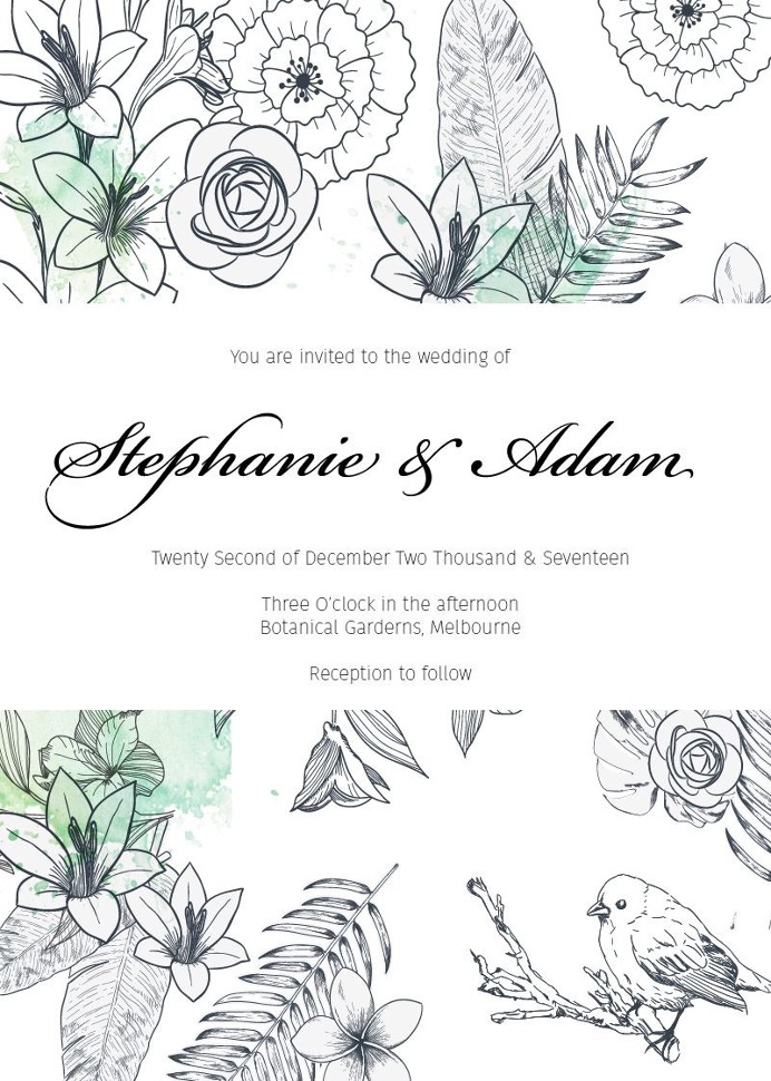 Beautiful floral wedding set #paperlust #weddinginvitation #weddinginspiration #flower #cards #paper #design #digitalcard