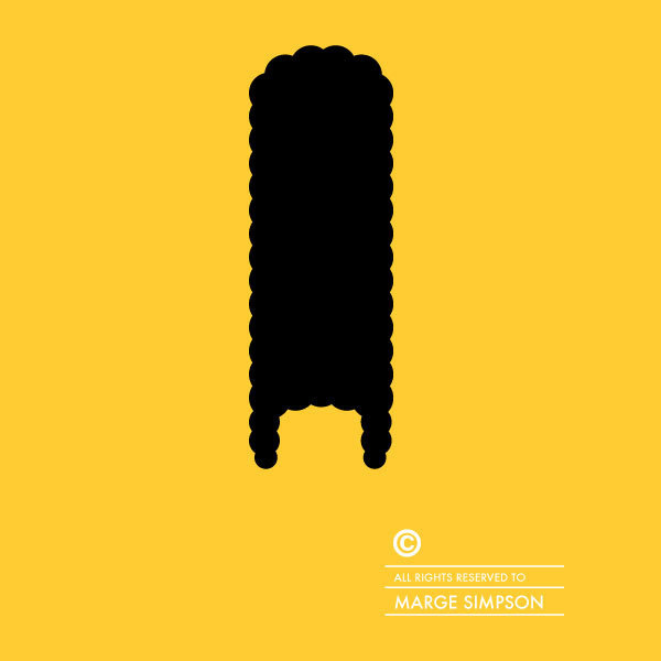 Copyrighted Famous Hairs | Patrícia Póvoa | feel desain #minimalistic #design #graphic #hairs #hair #posters #minimal #poster #minimalist #style