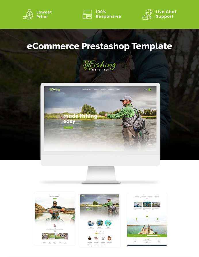 #Fishing #Equipment - #Prestashop #Responsive #Theme | #TemplateTrip #eCommerce #Website #Design #Template
