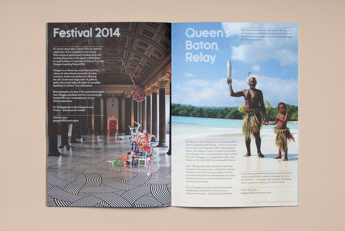 Tangent ­— Glasgow 2014 Ticketing Guide #guide #print #grid #spread #layout #brochure