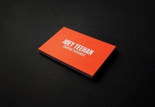 Joey Teehan Graphic Designer Dublin: Personal Designs #teehan #card #joey #business