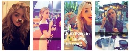 Peyton List Snapchats