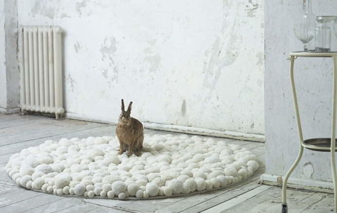 collection - Pompon by Myra Klose - www.homeworlddesign. com (13) #furniture #design #pompons #carpets