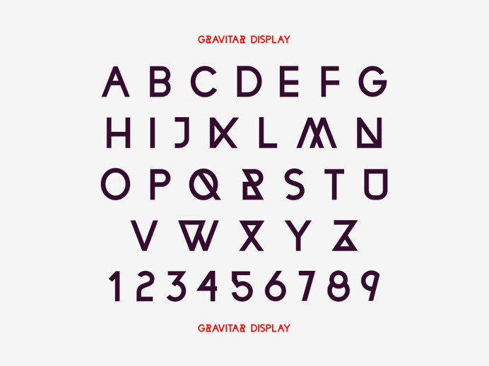 Gravitar Display - grab.the.eye | design & visual communication #font #display #gravitar #typography