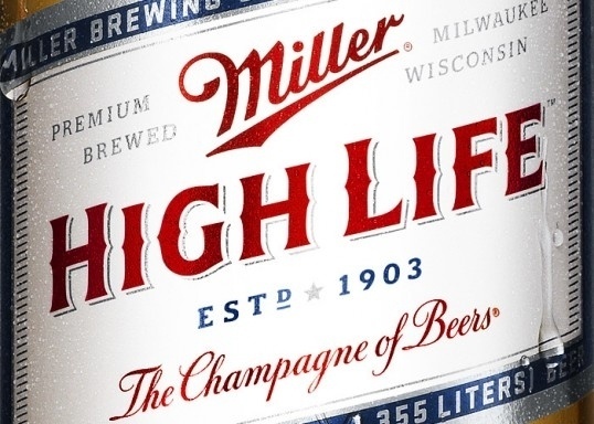 Miller High Life – Red White & Blue | Lovely Package #beer #miller #san #francisco #typography