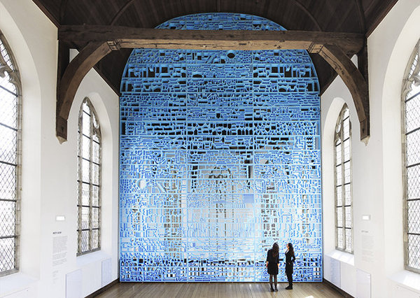 1 | A Gorgeous Screen That's Also An Elaborate Cityscape | Co.Design: business + innovation + design #wall #installation