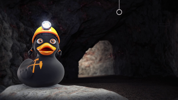 #cgi #3d #motiondesign #animation #sally #salzwelten #characterdesign #cave #salt #headlight #helmet #gumduck #duck #black