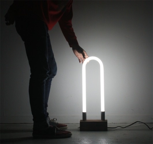 T12 - SARAH PEASE DESIGN #walnut #fluorescent #risd #wood #light