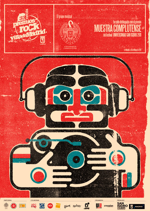 Álvaro Laura Illustration #madrid #rock #laura #illustration #poster #music