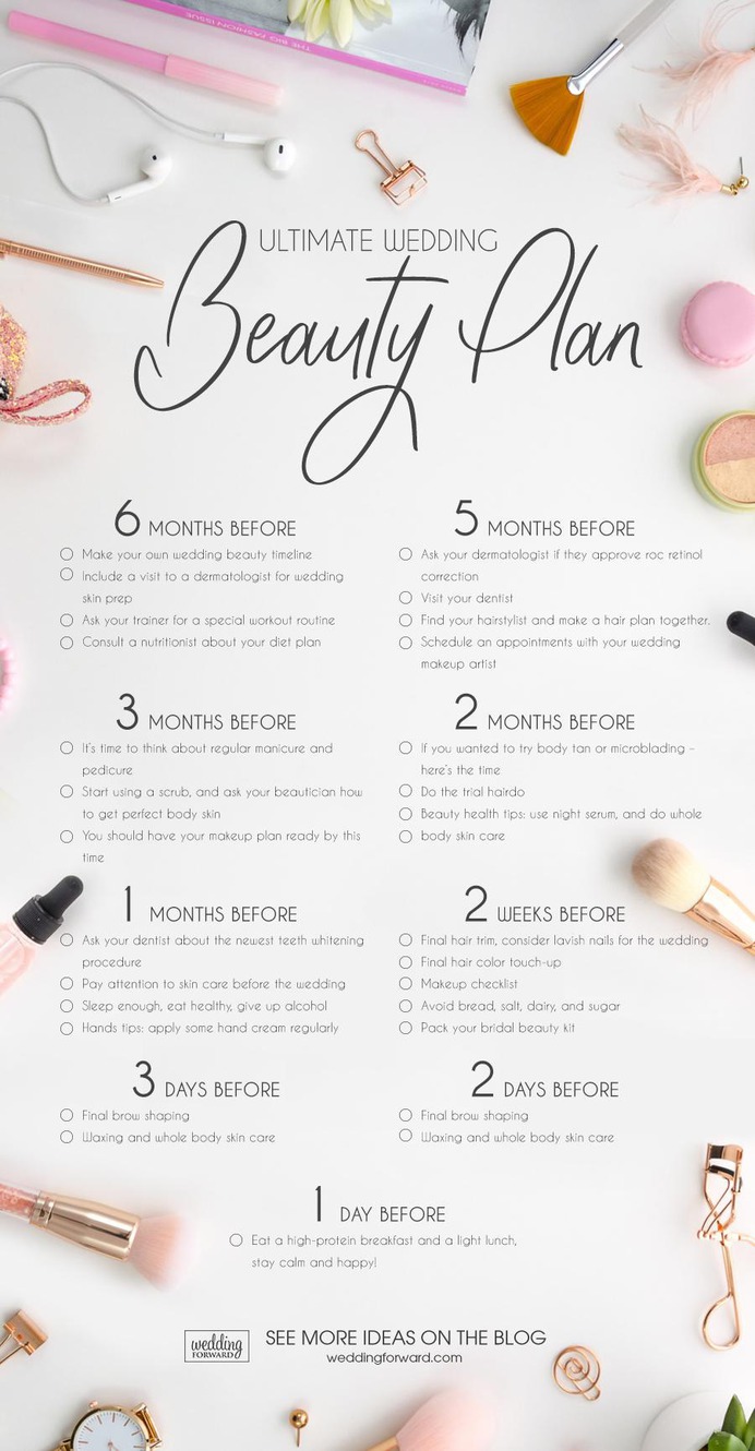 Looking for some bridal beauty tips? Here's our ultimate wedding beauty plan to highlight your natural bridal beauty!
