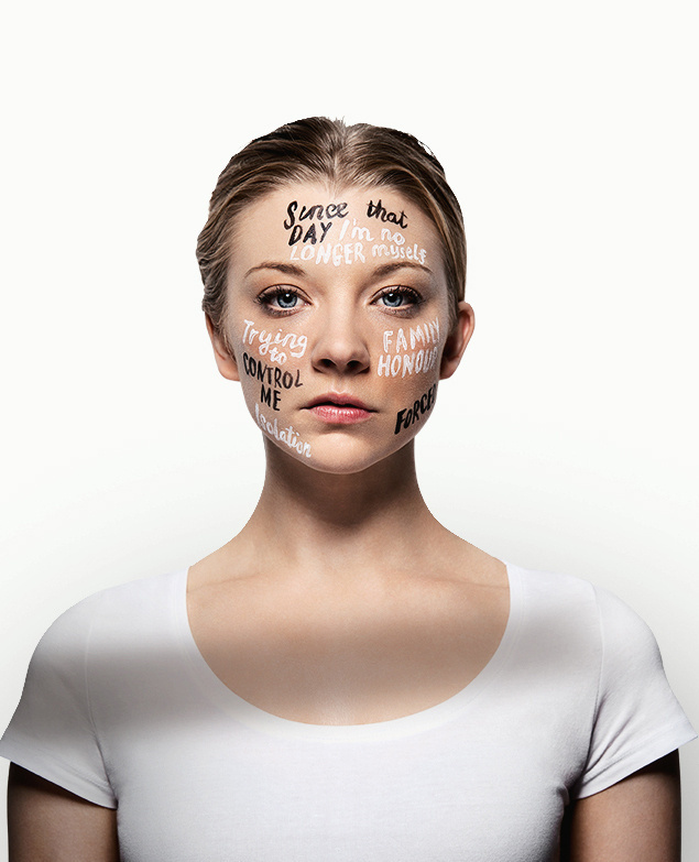 Natalie Dormer for Plan UK 'Because I'm A Girl' campaign #portrait #handlettering #typography
