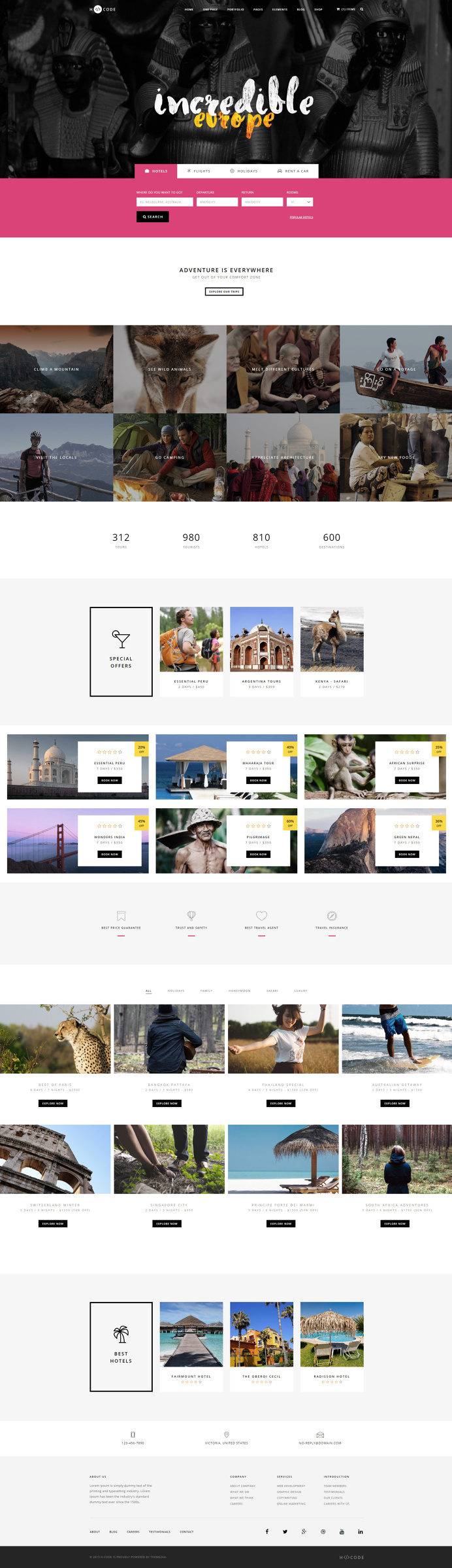 H-Code #Responsive & #Multipurpose #OnePage and #MultiPage #Template For #Tours and #Travel #Agency by #ThemeZaa http://goo.gl/ygs4kX