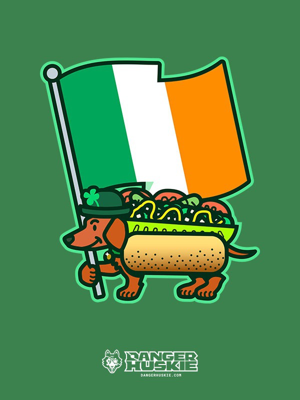 St Patrick's Day is over but the luck of the Irish lives on! Completing the trio of my St Patrick's Day Chicago dogs, it's the Big Irish Flag Chicago Dog!