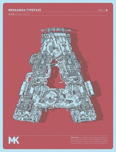 MEKKANIKA on the Behance Network #design #alphabet #typography