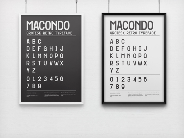 Macondo Typeface #font #retro #typeface #uppercase #typography