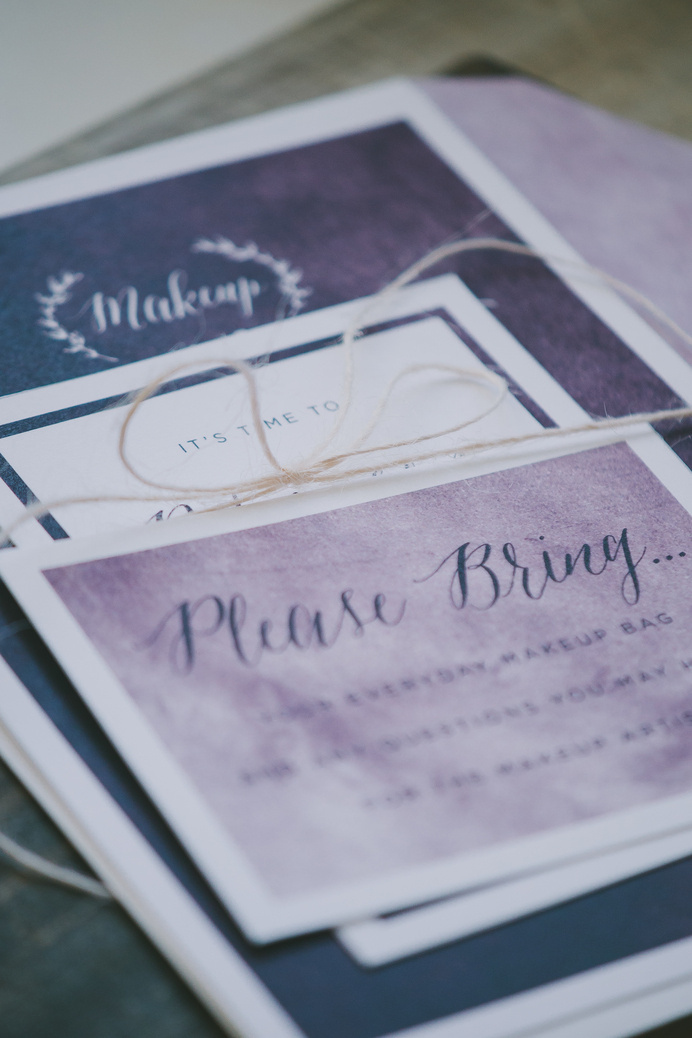 makeup-65 #invitation #stationery #design #makeup #soiree #purple #moody #paper #party