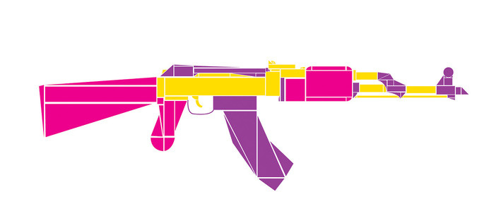 AK47 #kid; #illustration; #ak47; #swag; #colors; #gun;