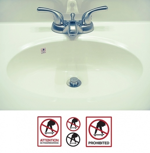 Make Something Cool Every Day 2009 on the Behance Network #sign #skating #poster #finger #no