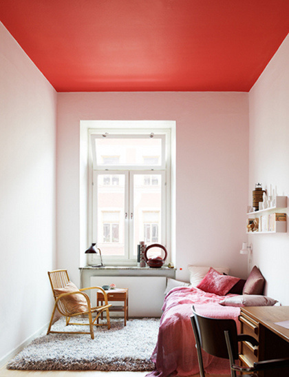 design is mine : isn't it lovely?: INTERIOR INSPIRATION : SEEING RED. #ceiling