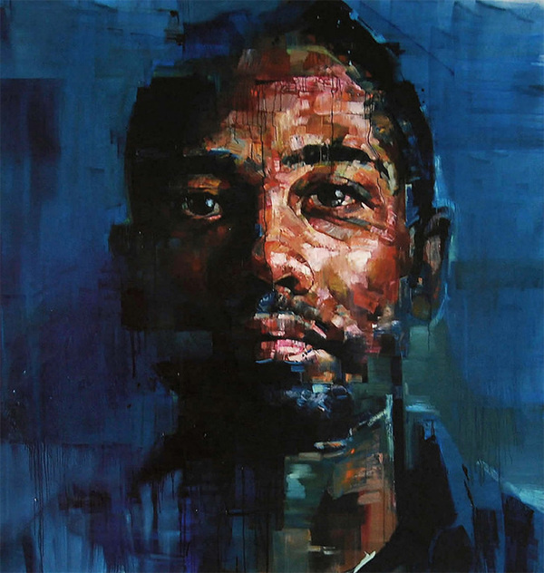 New Portraits by Andrew Salgado #handsome #eyes #paint #illustration #portrait #male #painting #face #beauty