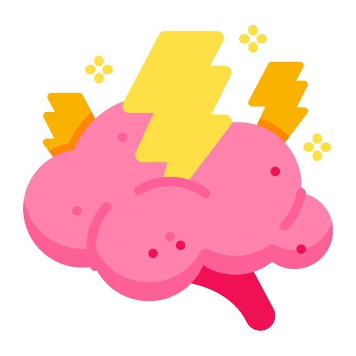 See more icon inspiration related to brain, idea, thunderbolt, art and design, professions and jobs, healthcare and medical, miscellaneous, human brain, body organ, brainstorming, bolts, body part, medical and people on Flaticon.