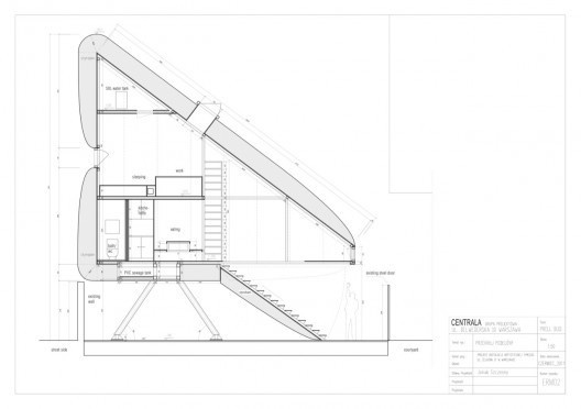 Keret House / Centrala #drawings #sections #architecture #urbandesign