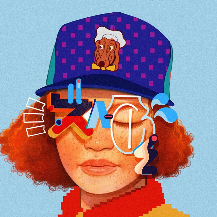 Illustrator & Fine Artist - 'Polka Pixels'