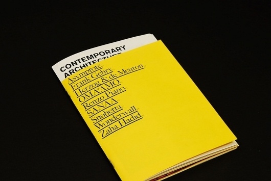 Contemporary Architecture → Zak Klauck / Bench.li #print #design #graphic #publication #typography